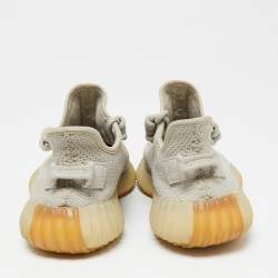 Pre Owned حذاء رياضي ييزي x أديداس بوست 350 V2 سيسام قماش تريكو رصاصي مقاس 40 2/3 