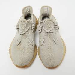 Pre Owned حذاء رياضي ييزي x أديداس بوست 350 V2 سيسام قماش تريكو رصاصي مقاس 40 2/3 