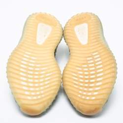 Pre Owned Adidas x Yeezy Grey Fabric Boost 350 V2 Desert Sage Sneakers Size 42.5