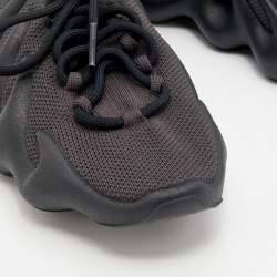 Pre Owned Yeezy x Adidas Black Knit Fabric 450 Dark Slate Sneakers Size 42