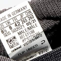 Pre Owned Yeezy x Adidas Black Knit Fabric 450 Dark Slate Sneakers Size 42