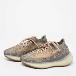 Pre Owned Yeezy x Adidas Multicolor Knit Fabric Yeezy Boost 380 Mist Sneakers Size 39 1/3
