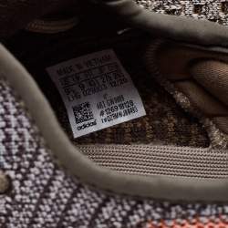 مملوكة مسبقًا حذاء رياضي ييزي x أديداس بوست 350 ڨي2 اش ستون قماش تريكو متعدد الألوان بعنق منخفض مقاس 43 1/3 