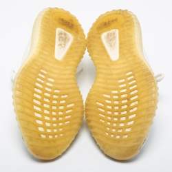 Pre Owned حذاء رياضي ييزي x أديداس قماش تريكو أبيض بوست 350 V2 كريمي بعنق منخفض مقاس 38 2/3 