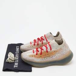 Pre Owned حذاء رياضي ييزي x أديداس بوست 380 قماش تريكو متعدد الألوان مقاس 42 2/3 