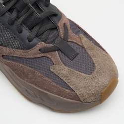 Pre Owned Yeezy x Adidas Multicolor Suede and Mesh Boost 700 Mauve Sneakers Size 38