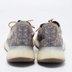 Pre Owned Yeezy x adidas Grey/Beige Knit Fabric Boost 380 Mist Low-Top Sneakers Size 43 1/3