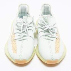 Yeezy x Adidas Mint Green Knit Fabric Boost 350 V2 Hyperspace Sneakers Size 46