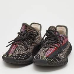 Pre Owned حذاء رياضي ييزي x أديداس بوست 350 V2 يشيل  قماش تريكو متعدد الألوان مقاس 1/3 37 