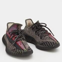 Pre Owned حذاء رياضي ييزي x أديداس بوست 350 V2 يشيل  قماش تريكو متعدد الألوان مقاس 1/3 37 