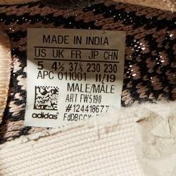 Pre Owned حذاء رياضي ييزي x أديداس بوست 350 V2 يشيل  قماش تريكو متعدد الألوان مقاس 1/3 37 