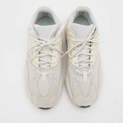 Pre Owned Yeezy x Adidas White Suede and Mesh Boost 700 Analog Sneakers Size 46 2/3