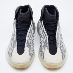 Pre Owned Yeezy x Adidas Grey/Black Mesh and Fabric QNTM Sneakers Size 46 2/3