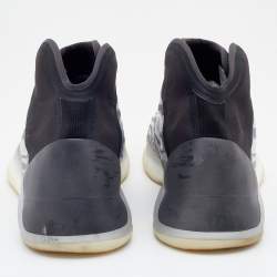 Pre Owned Yeezy x Adidas Grey/Black Mesh and Fabric QNTM Sneakers Size 46 2/3