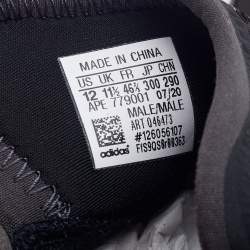 Pre Owned Yeezy x Adidas Grey/Black Mesh and Fabric QNTM Sneakers Size 46 2/3