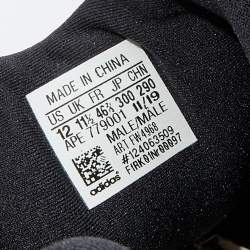 Pre Owned Yeezy x Adidas Blue/Grey Neoprene and Suede Yeezy 500 High Slate Sneakers Size 46 2/3