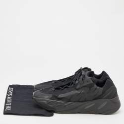 Pre Owned Yeezy x Adidas Black Nylon and Rubber Boost 700 MNVN Sneakers Size 46 2/3