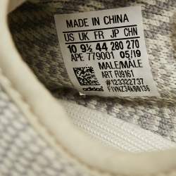 Pre Owned Yeezy x Adidas Grey /Cream Knit Fabric Boost 350 V2 Lundmark Sneakers Size 44