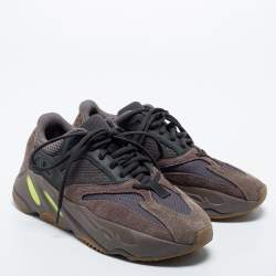 Pre Owned Yeezy x Adidas Multicolor Suede and Mesh Boost 700 Mauve Sneakers Size 40