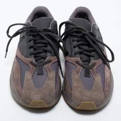 Pre Owned Yeezy x Adidas Multicolor Suede and Mesh Boost 700 Mauve Sneakers Size 40