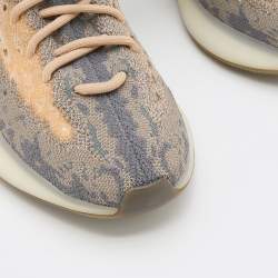 Pre Owned Yeezy x Adidas Grey/Beige Knit Fabric Boost 380 Mist Sneakers Size 36 2/3