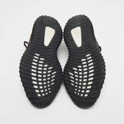 Pre Owned adidas x Yeezy Brown/Black Mesh and Fabric 350 V2 MX Rock Sneakers Size 411/3