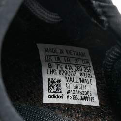 Pre Owned adidas x Yeezy Brown/Black Mesh and Fabric 350 V2 MX Rock Sneakers Size 411/3