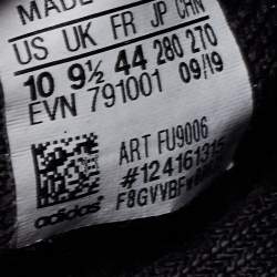 مملوكة مسبق ًا Yeezy x Adidas Black Knit Fabric Boost 350 V2 Static Black Sneakers Size 44