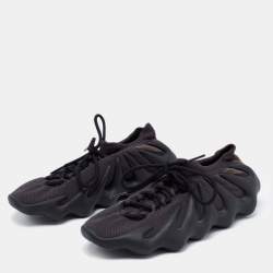 Pre Owned Yeezy x Adidas Black Knit Fabric 450 Dark Slate Sneakers Size 43 1/3