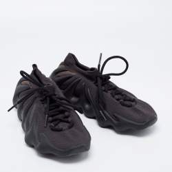 Pre Owned Yeezy x Adidas Black Knit Fabric 450 Dark Slate Sneakers Size 43 1/3