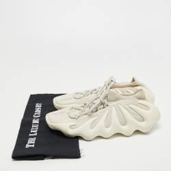 Pre Owned Yeezy x Adidas White Knit Fabric 450 Cloud White Sneakers Size 43 1/3
