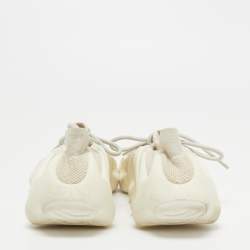 Pre Owned Yeezy x Adidas White Knit Fabric 450 Cloud White Sneakers Size 43 1/3