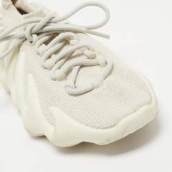 Pre Owned Yeezy x Adidas White Knit Fabric 450 Cloud White Sneakers Size 43 1/3