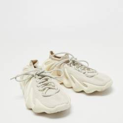 Pre Owned Yeezy x Adidas White Knit Fabric 450 Cloud White Sneakers Size 43 1/3
