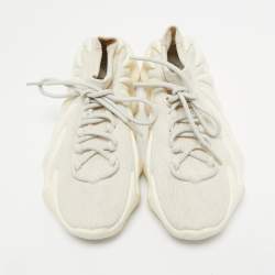 Pre Owned Yeezy x Adidas White Knit Fabric 450 Cloud White Sneakers Size 43 1/3
