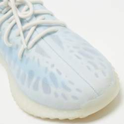 Pre Owned Yeezy x Adidas Light Blue Mesh Boost 350 V2 Mono Ice Sneakers Size 45 1/3