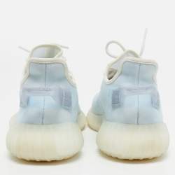 Pre Owned Yeezy x Adidas Light Blue Mesh Boost 350 V2 Mono Ice Sneakers Size 45 1/3
