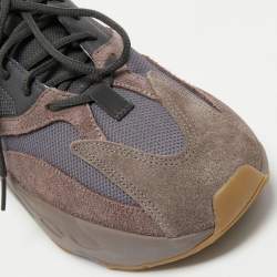 Pre Owned Yeezy x Adidas Muticolor Suede and Mesh Boost 700 Mauve Sneakers Size 44 2/3