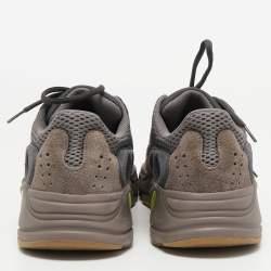 Pre Owned Yeezy x Adidas Muticolor Suede and Mesh Boost 700 Mauve Sneakers Size 44 2/3