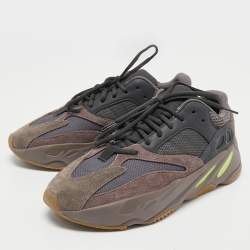 Pre Owned Yeezy x Adidas Muticolor Suede and Mesh Boost 700 Mauve Sneakers Size 44 2/3
