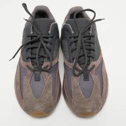 Pre Owned Yeezy x Adidas Muticolor Suede and Mesh Boost 700 Mauve Sneakers Size 44 2/3