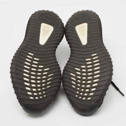 Pre Owned Yeezy x Adidas Black Knit Fabric Boost 350 V2 Oreo Sneakers Size 42
