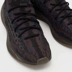 Pre Owned Yeezy x Adidas Multicolor Knit Fabric Boost 380 Onyx Reflective Sneakers Size 48