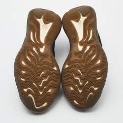 Pre Owned Yeezy x Adidas Multicolor Knit Fabric Boost 380 Onyx Reflective Sneakers Size 48