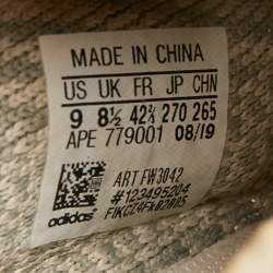 Yeezy x Adidas Beige/Grey Knit Fabric Boost 350 V2 Citrin Sneakers Size 42 2/3