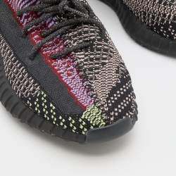 Pre Owned Yeezy x Adidas Multicolor Knit Fabric Boost 350 V2 Yecheil Non-Reflective Sneakers Size 46