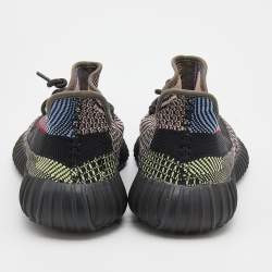 Pre Owned Yeezy x Adidas Multicolor Knit Fabric Boost 350 V2 Yecheil Non-Reflective Sneakers Size 46