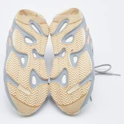 Pre Owned Yeezy x Adidas Grey/Blue Suede and Mesh Boost 700 V2 Inertia Sneakers Size 39 1/3