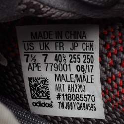 Pre Owned Yeezy x adiddas Grey Knit Fabric Boost 350 V2 Sneakers Size 40 2/3