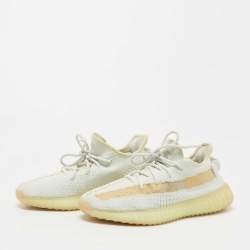 Yeezy x Adidas Green Knit Fabric Boost 350 V2 Cloud Sneakers Size 40